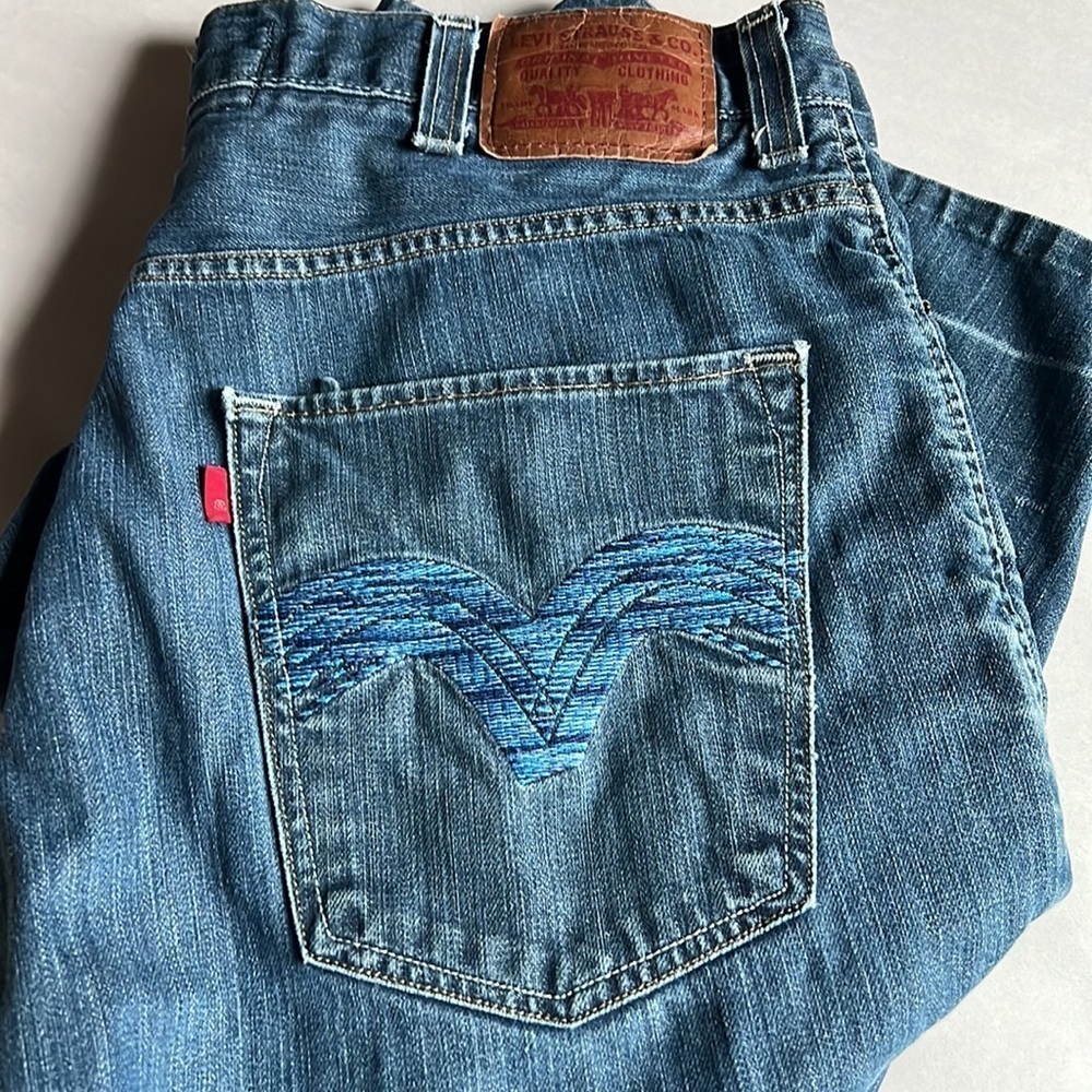 Levi’s 569 Vintage Embroidered Pockets Loose Straight. Grunge 38X25